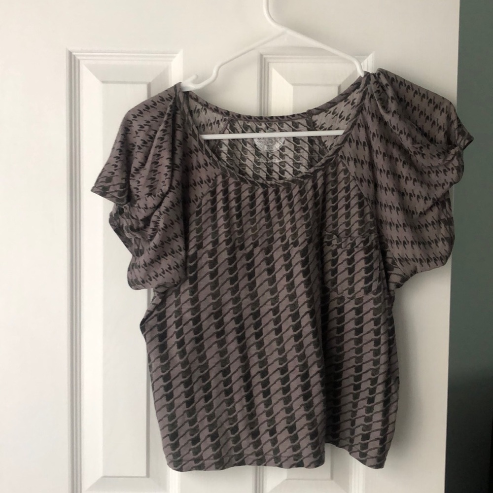 Juicy couture houndstooth petite top